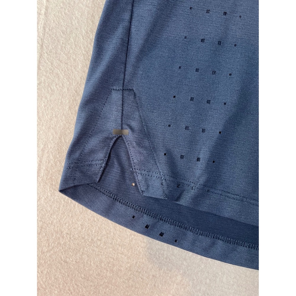 Rabbit EZ Tee Running Shirt Womens XL Blue Perforated Short Sleeve Performance - Picture 6 of 12